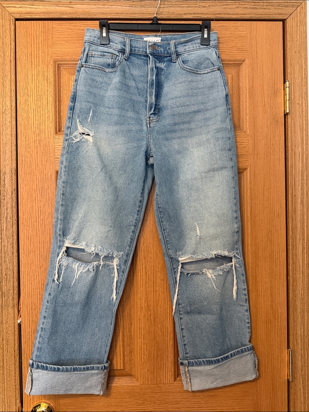 Cello Light Blue Distressed Women's Jeans